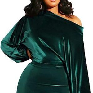 Green Velvet Dress